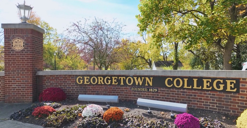 Georgetown College Founded 1829 Campus Monument Sign